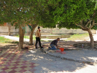 إنطلاق أشغال تهيئة المناطق الخضراء برأس الجبل